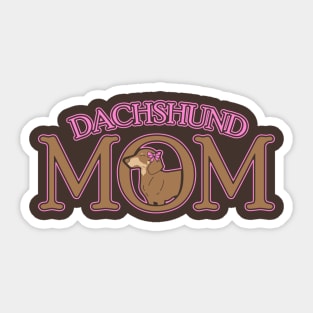 Dachshund Mom Tshirt Sticker